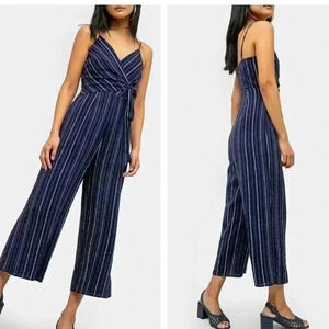 The fifth label blue striped jumpsuit in size 6